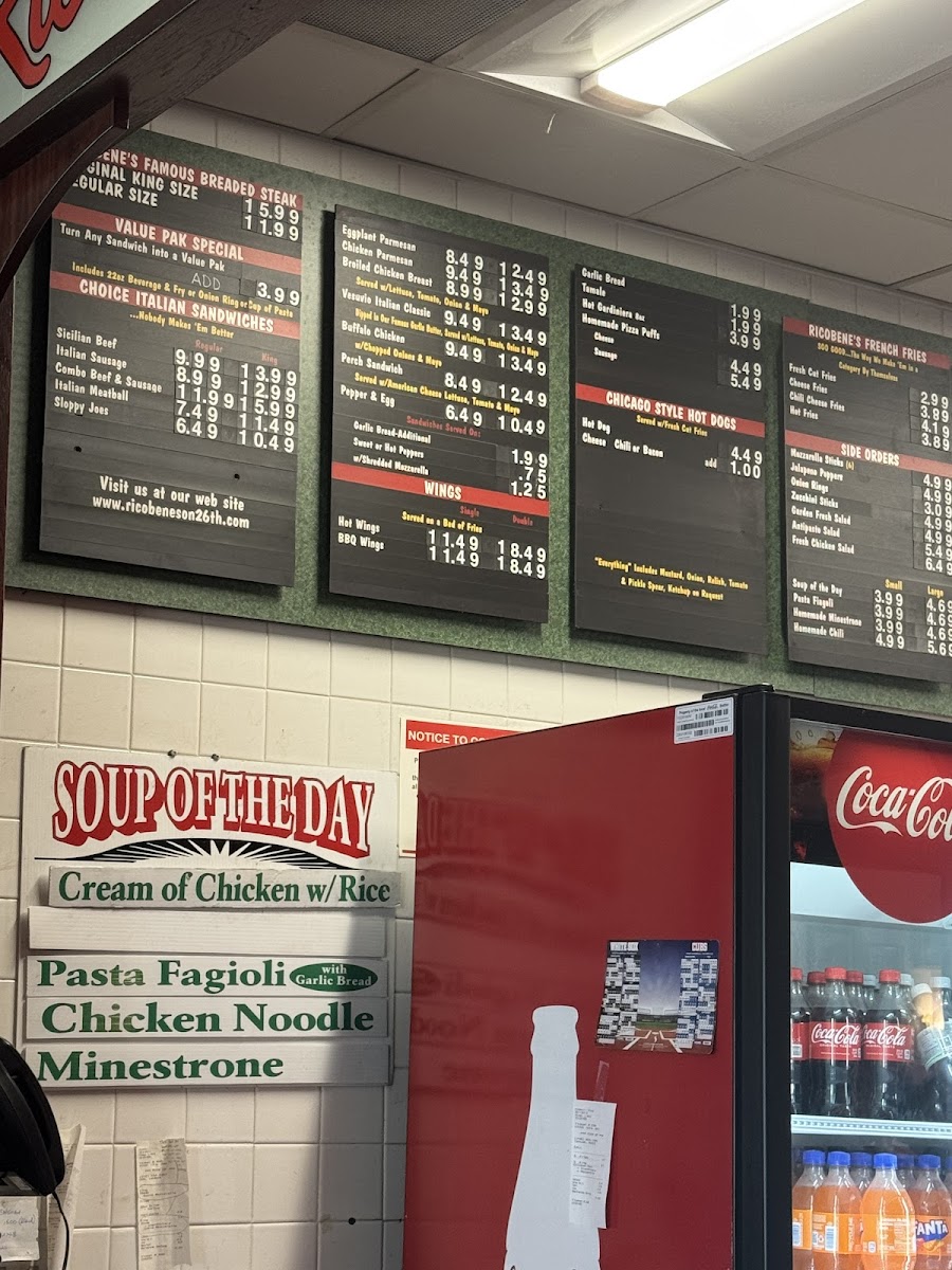 Ricobene's Menu - Image 3